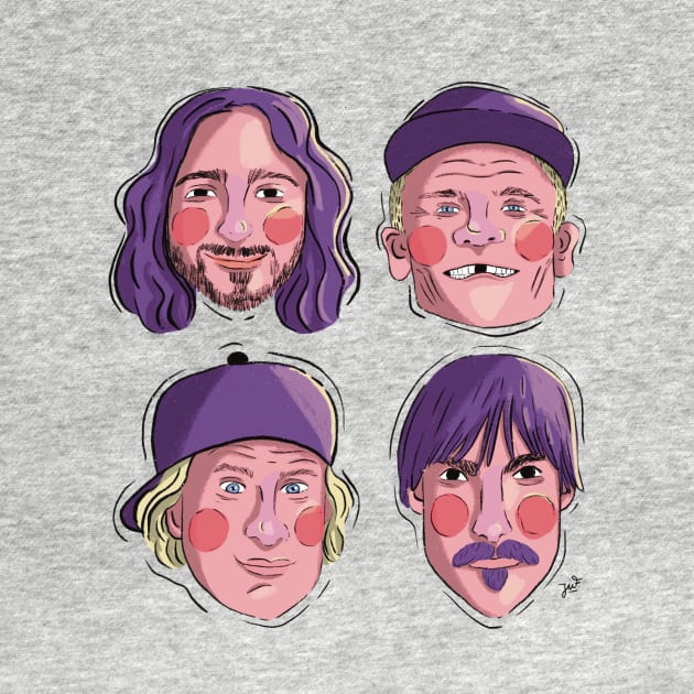 Red Hot Chilies Peppers by juf.illustration@gmail.com